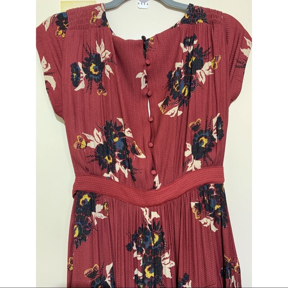 Free People All I Got Maxi Dress Retro Floral Sz 4 - Picture 13 of 16